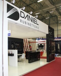 Custom exhibition booth design for impactful trade show displays.