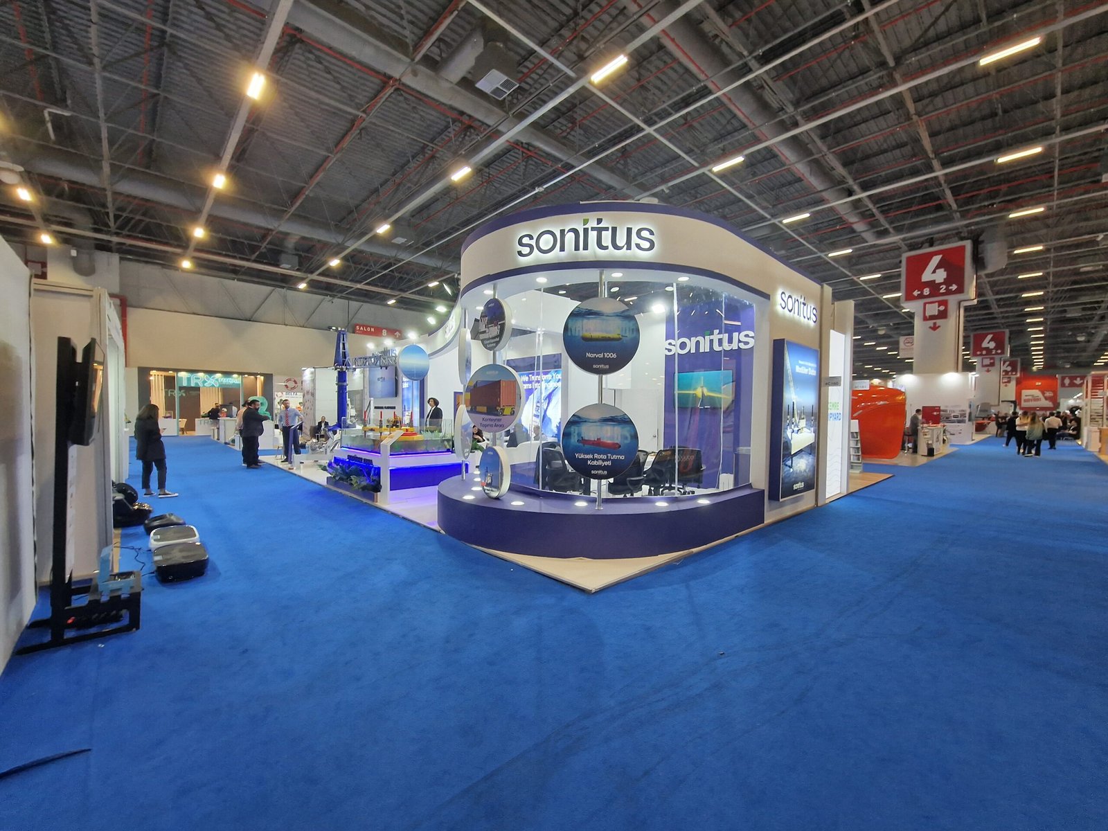 Exhibition stall in Oman at industry trade show
