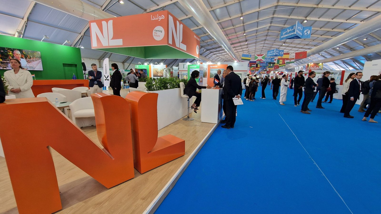 Professional exhibition booth setup in Rabat