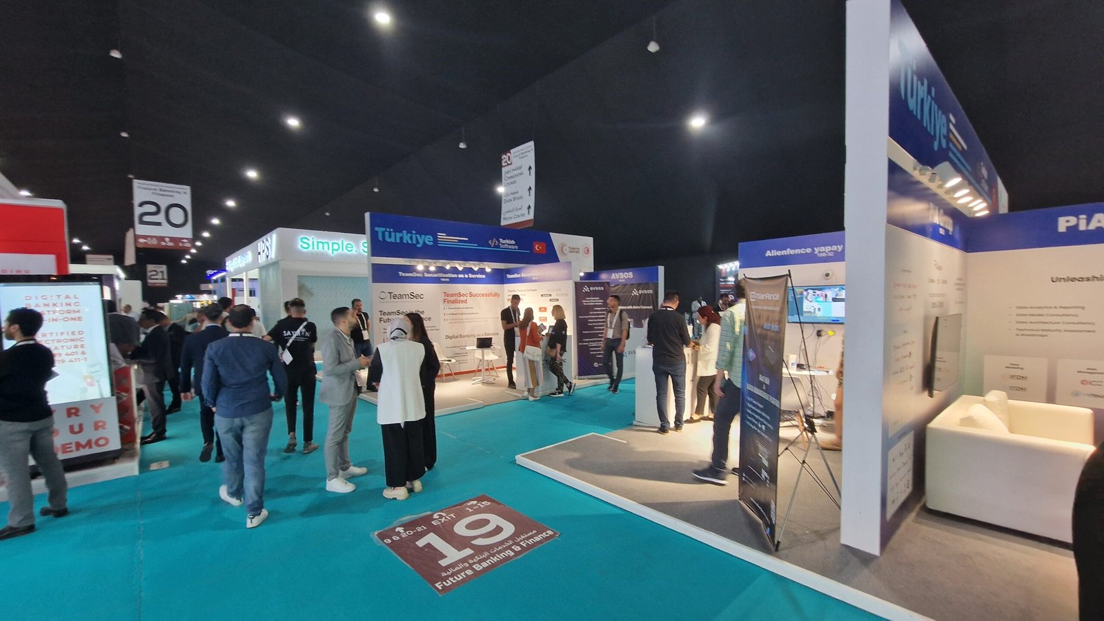 Exhibition stall in Marrakech for international tech expo