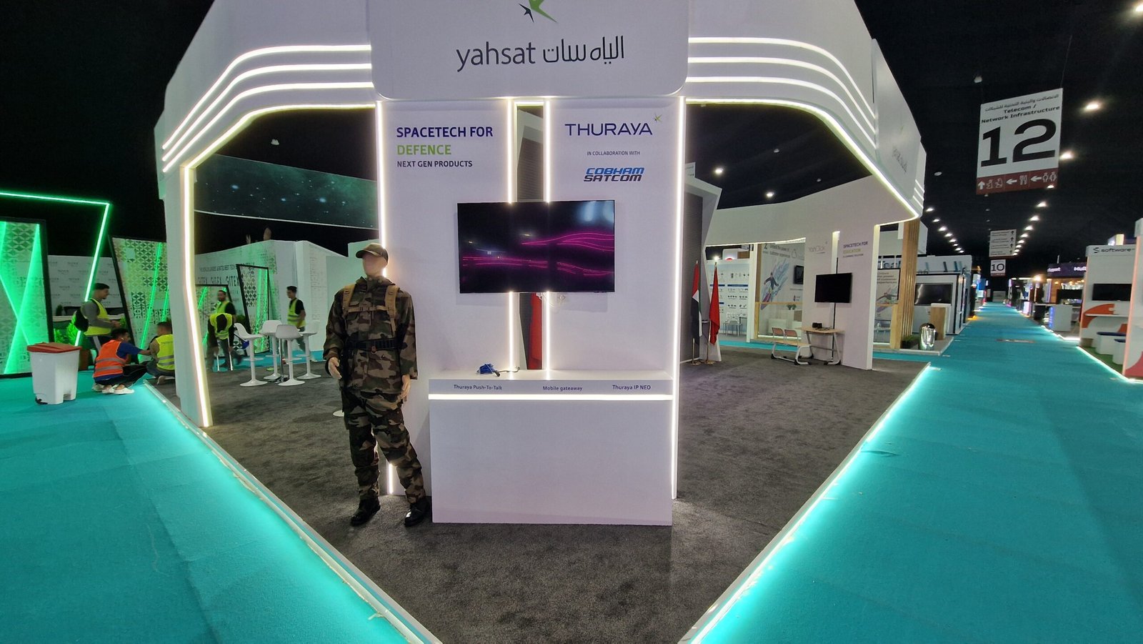 Exhibition stall in Casablanca with professional setup