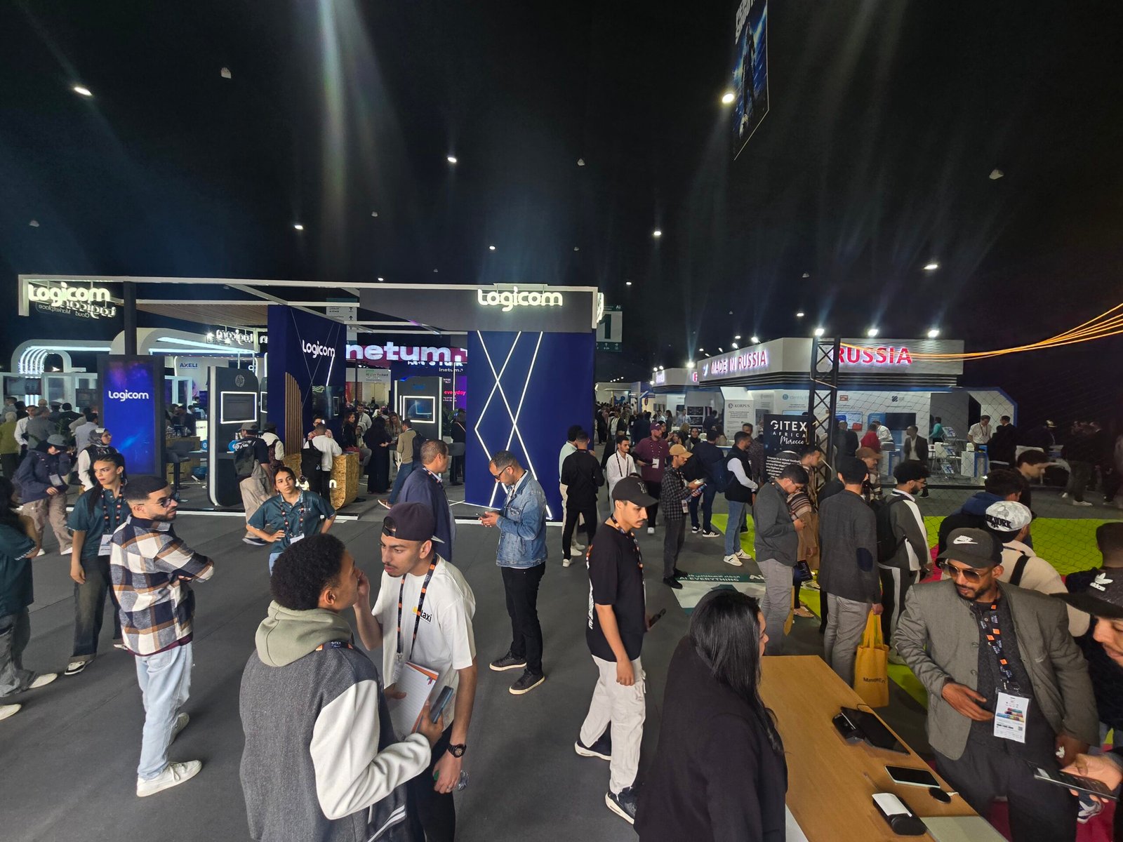 Exhibition stall in Marrakech for international tech expo