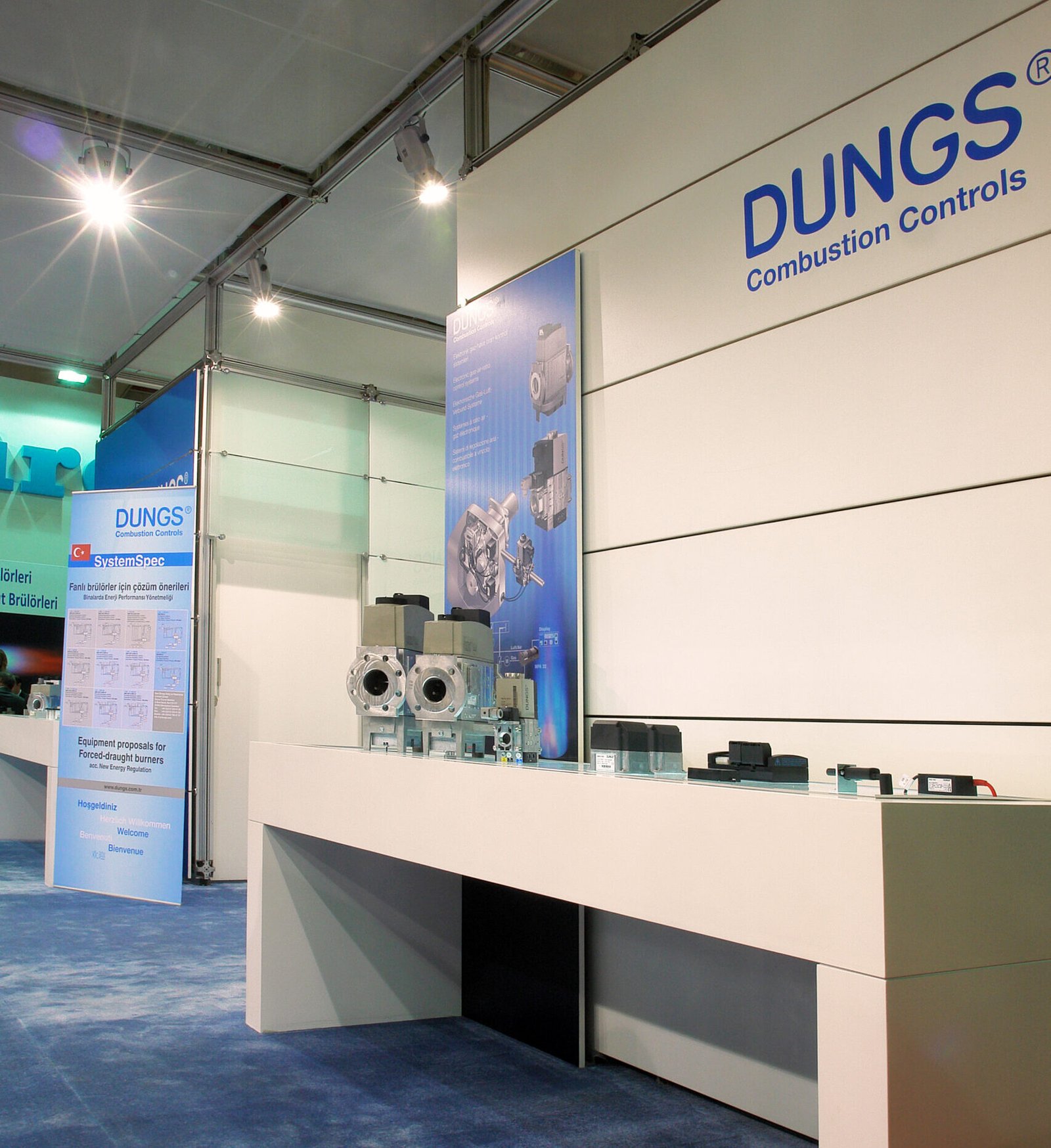 Exhibition stall in Senegal at trade fair