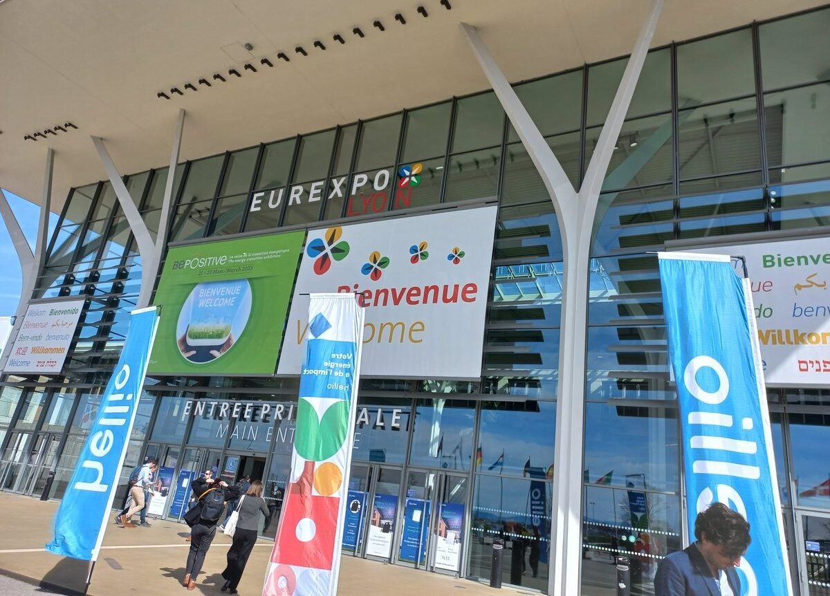 Exhibition stall in Lyon at a trade show