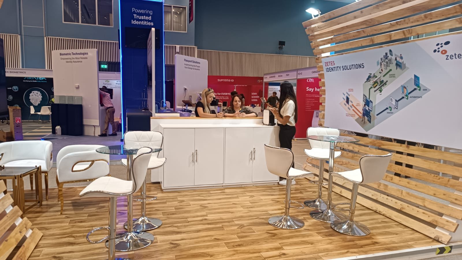 Exhibition stall in Basel at pharma expo