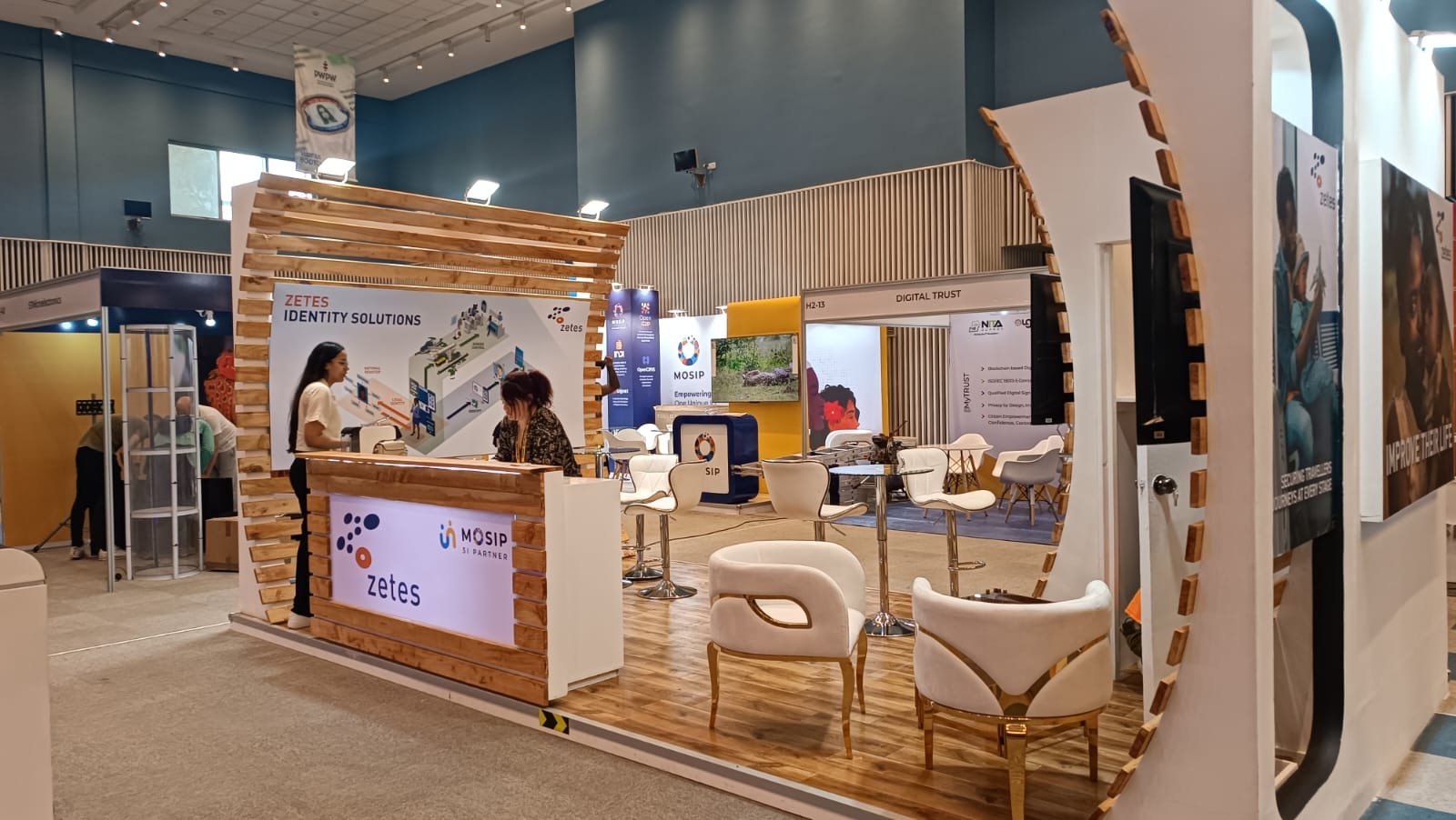 Exhibition stall in Kenya for major trade event