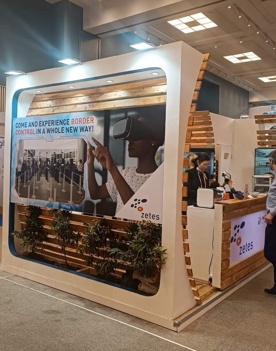 Exhibition stall in Jordan at industry trade fair