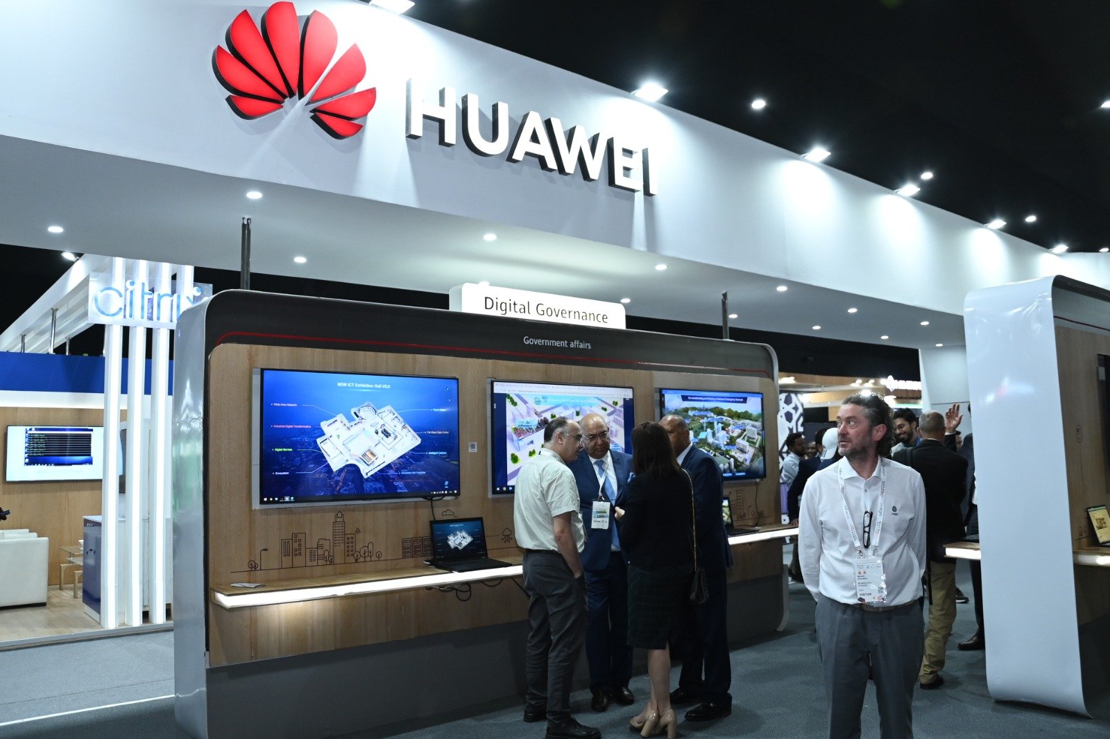 Exhibition stall in Tangier at logistics and industry trade show