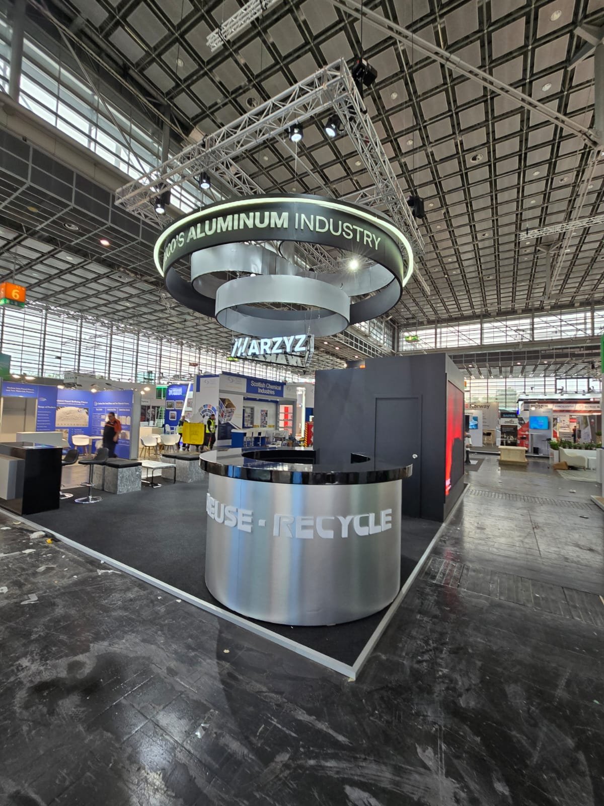 Custom stand design in Düsseldorf exhibition hall