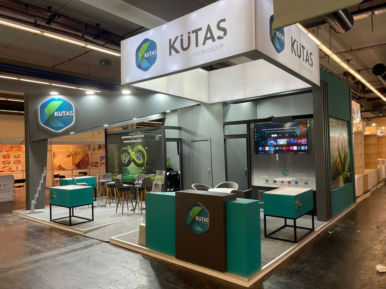 Exhibition stall in Rabat at institutional event