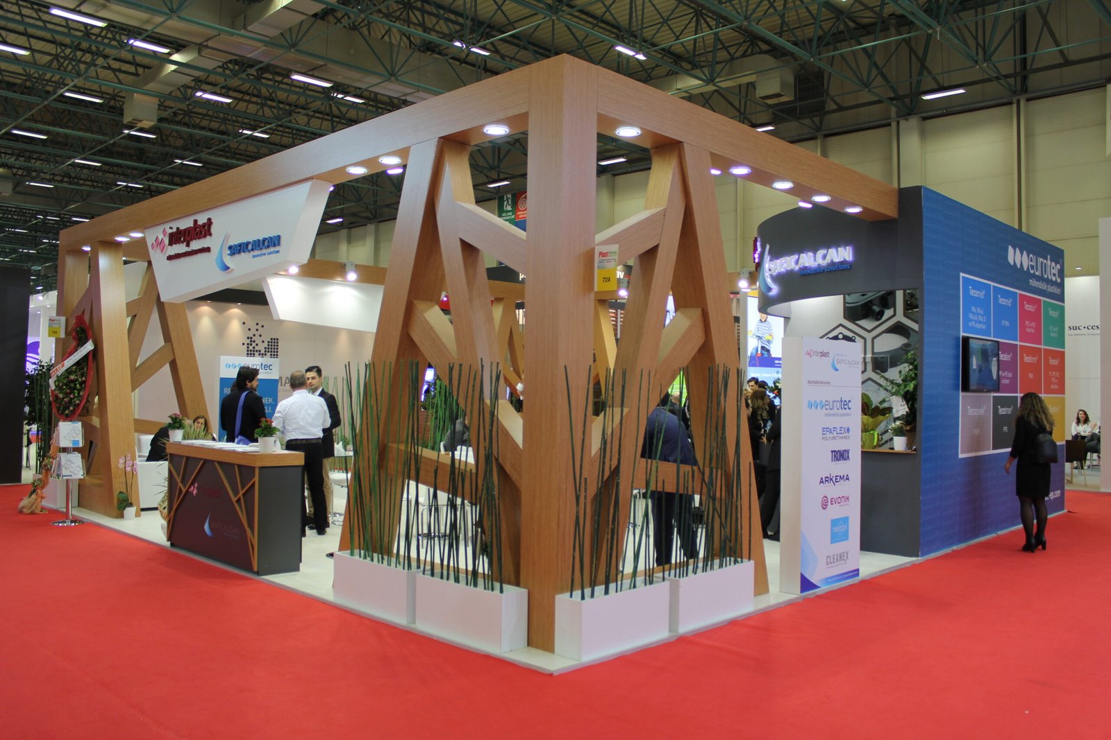 Exhibition stall in Lyon at a trade show
