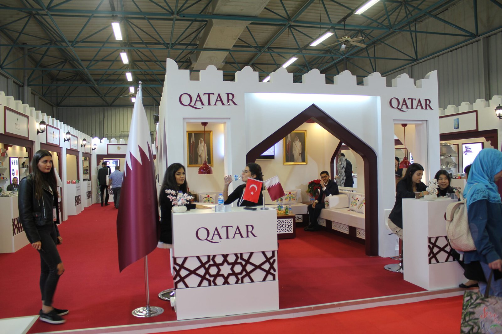 Exhibition stall in Qatar at international expo