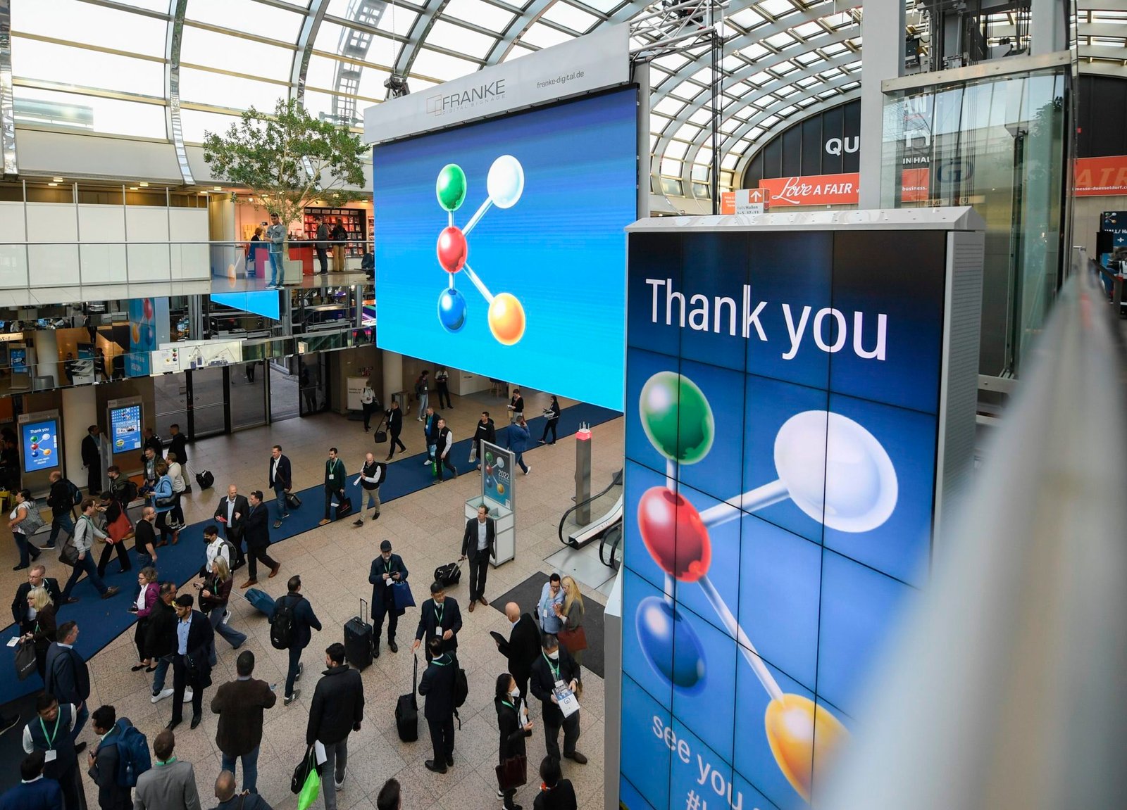 Custom stand design in Düsseldorf exhibition hall