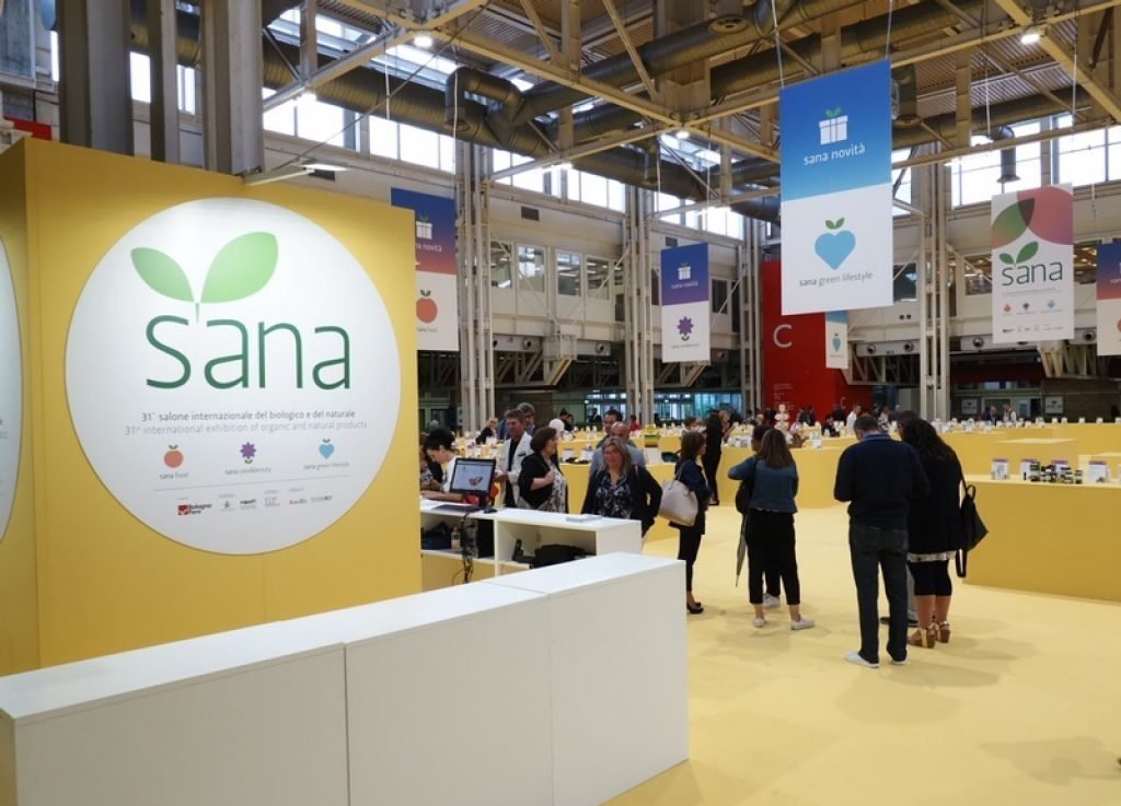 Exhibition stall in Bologna at packaging expo