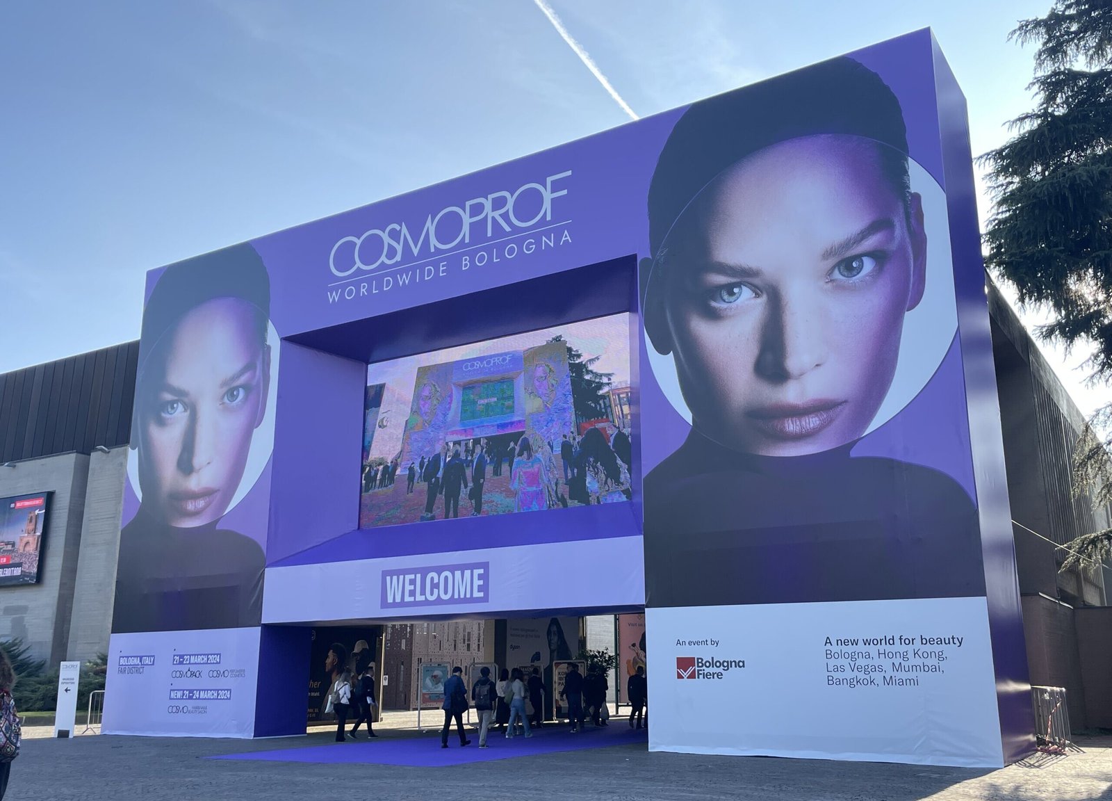 Exhibition stall in Bologna at packaging expo