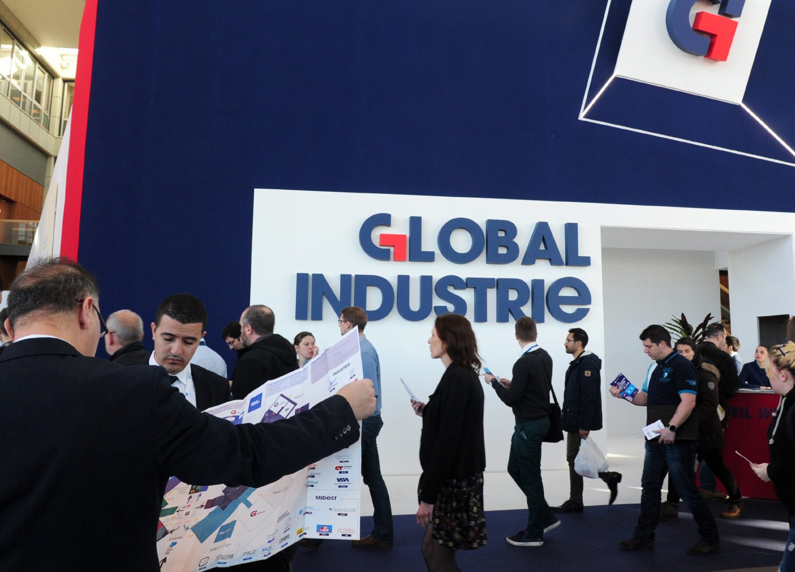 Exhibition stall in Lyon at a trade show