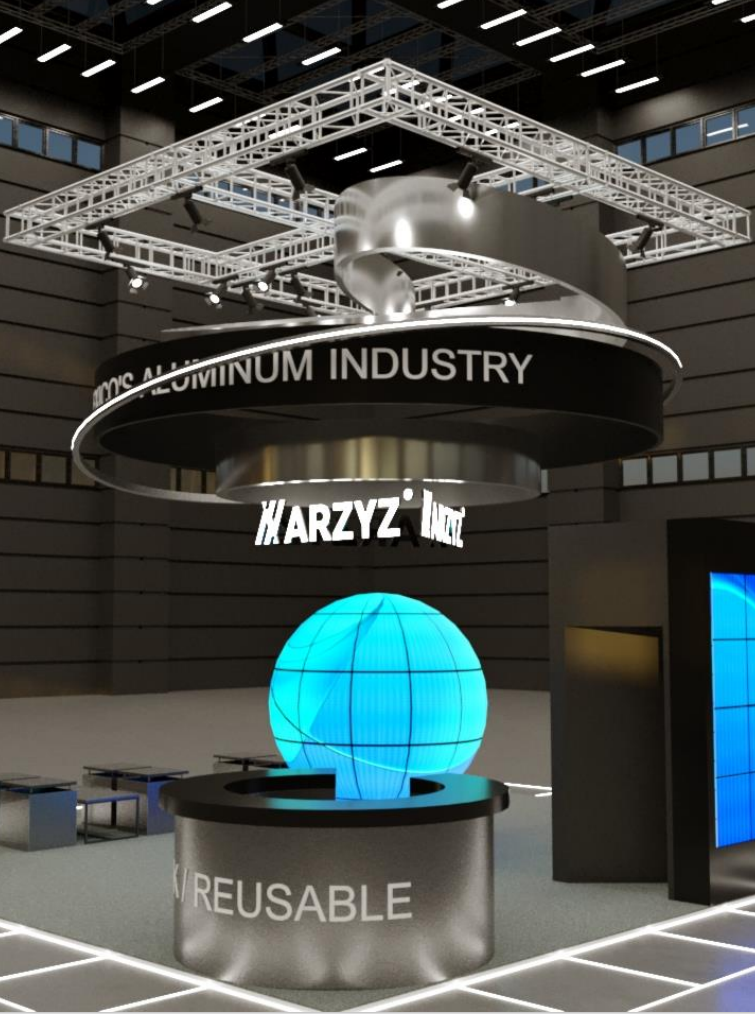 Custom expo booth design for trade show display.