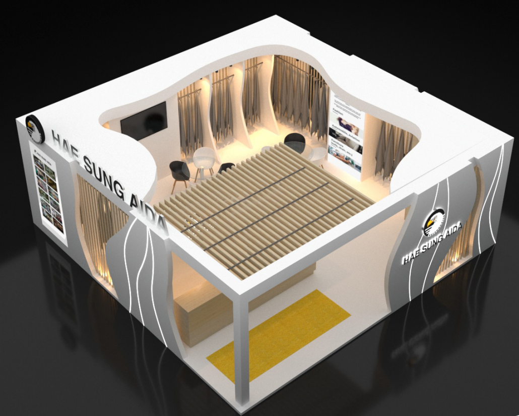 Custom expo booth design for trade show display.