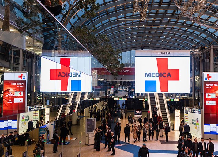 Custom stand design in Düsseldorf exhibition hall