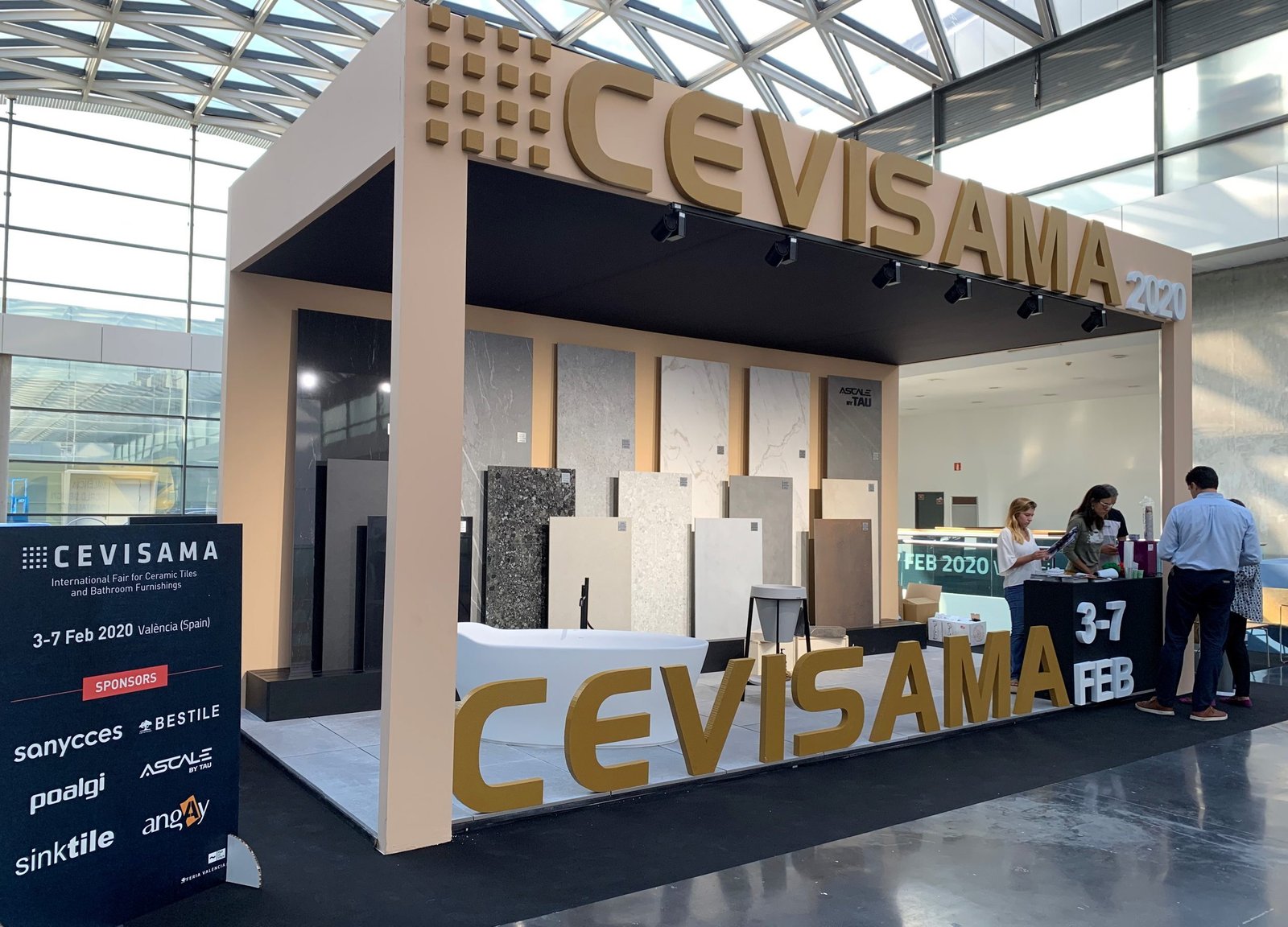 Exhibition stall in Valencia at logistics expo