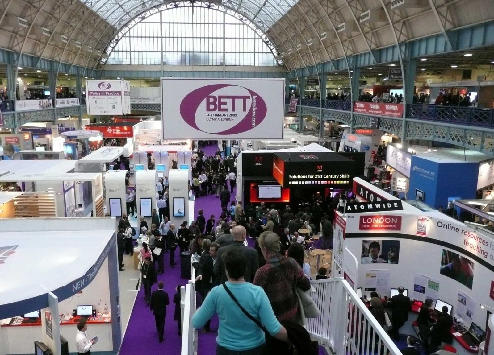 Exhibition stall in London at technology exhibition