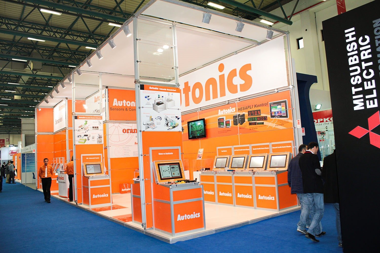 Exhibition stall in Istanbul at business exhibition