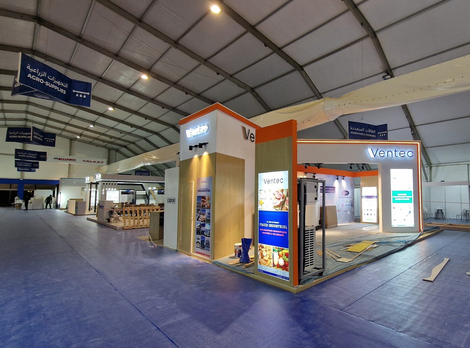 Exhibition stall in Algeria at energy exhibition