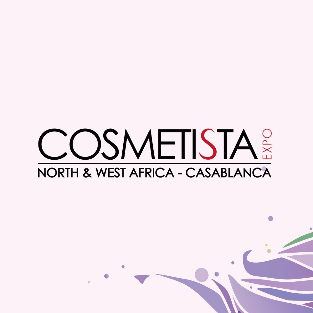 Custom-designed exhibition booth at Cosmetista Expo 2026 in Casablanca by ExhibitStandBuilder.