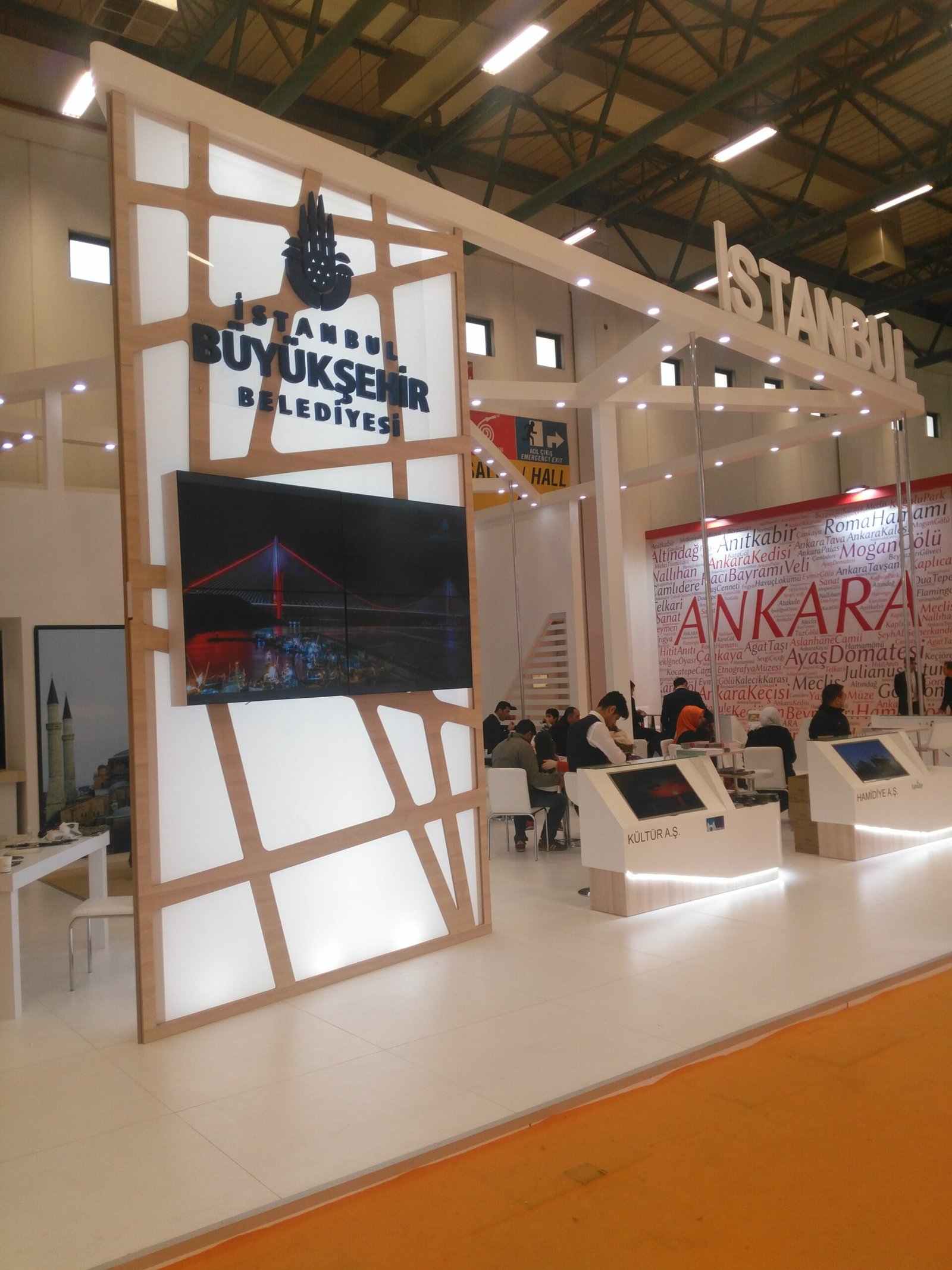 Custom expo booth design for trade show display.