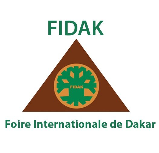 Custom-designed exhibition booth at FIDAK 2025 in Dakar by ExhibitStandBuilder.