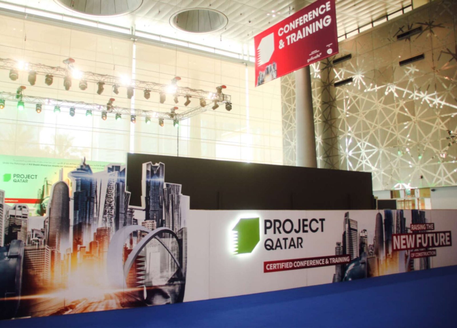 Stand design in Doha at technology exhibition