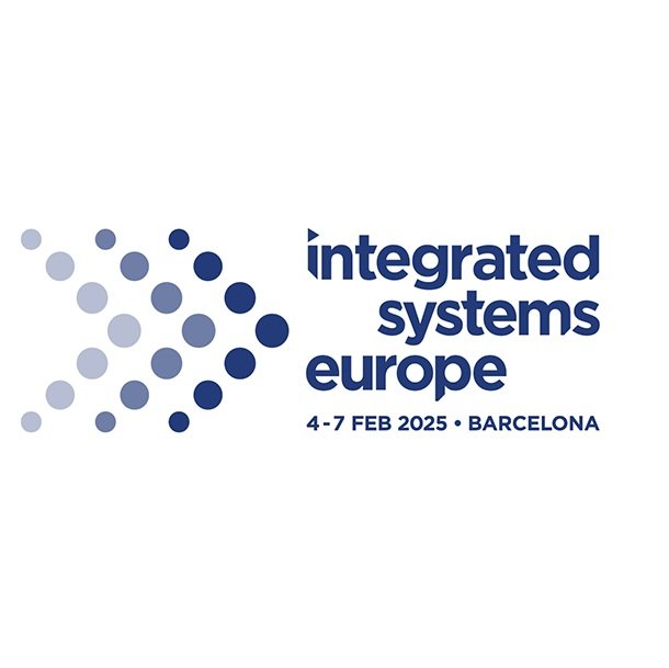 AV demo booth at ISE Barcelona 2026 by ExhibitStandBuilder