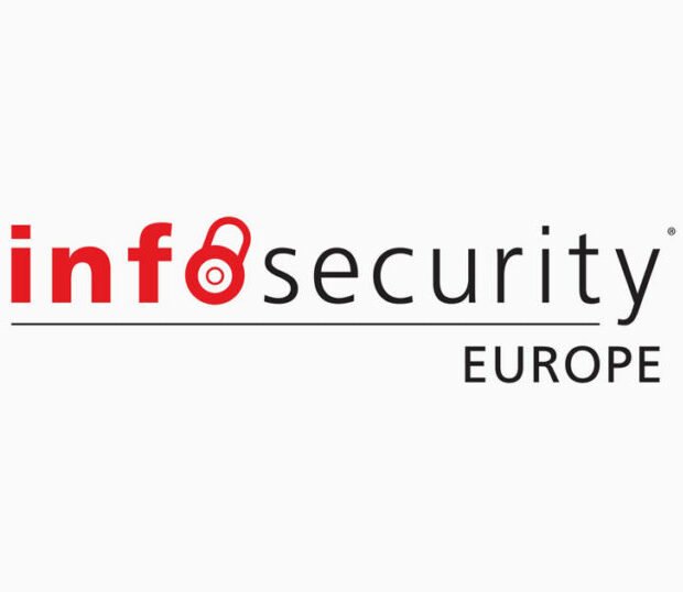 Cybersecurity demo booth at Infosecurity Europe 2026 by ExhibitStandBuilder