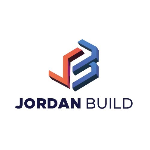 Custom-designed exhibition booth at Jordan Build 2025 in Amman by ExhibitStandBuilder.