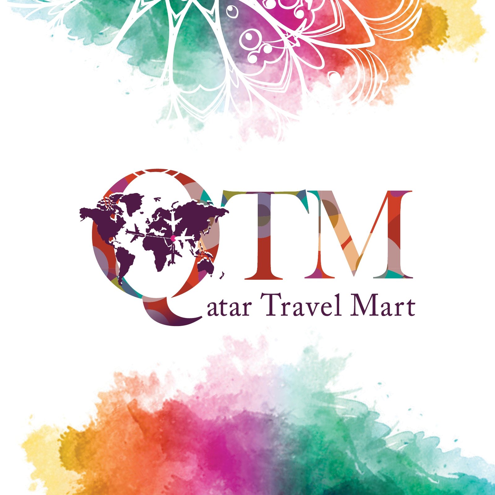 Custom-designed exhibition booth at Qatar Travel Mart 2025 (QTM 2025) in Doha by ExhibitStandBuilder.