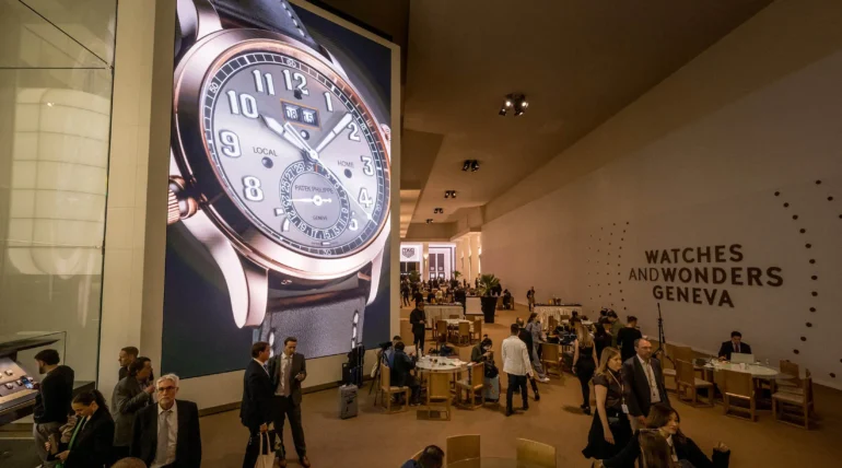 Elegant exhibition booth at Watches & Wonders Geneva 2026 by ExhibitStandBuilder